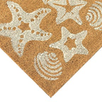 White Shells Coir Mat - 2 x 3 - OUT OF STOCK UNTIL 08/19/2026