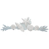 White Shells & Aqua Coral Wood Wall Art
