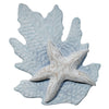 Starfish on Aqua Reef Wood Wall Art - CLEARANCE