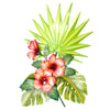 Tropicana Hibiscus Metal Wall Art