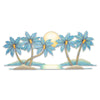 Blue Palms Natural Wood Sculpture