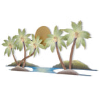 Belize Palms Metal Wall Art- SALE