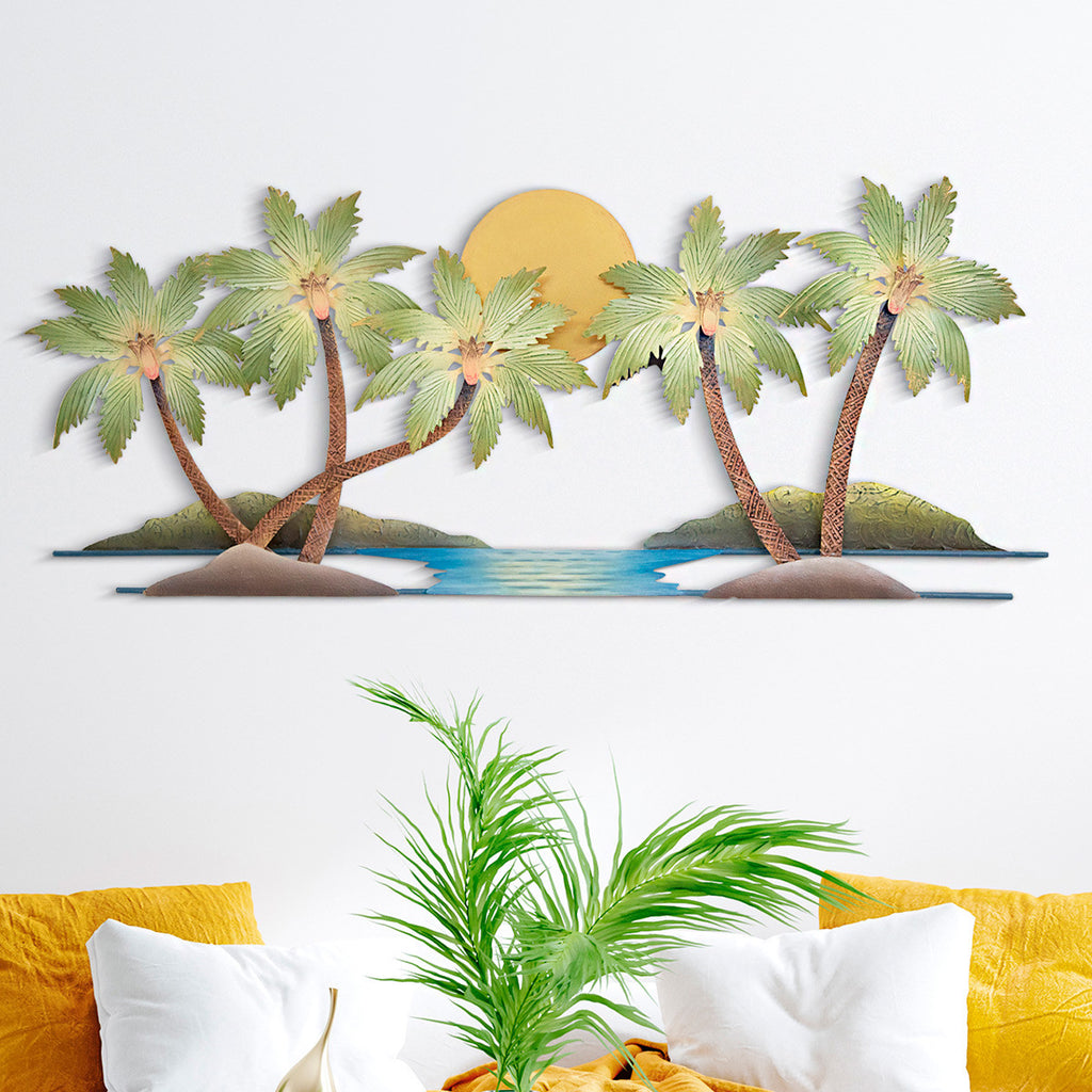 Belize Palms Metal Wall Art- SALE
