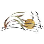 Sun-Kissed Sea Oats Metal Wall Art