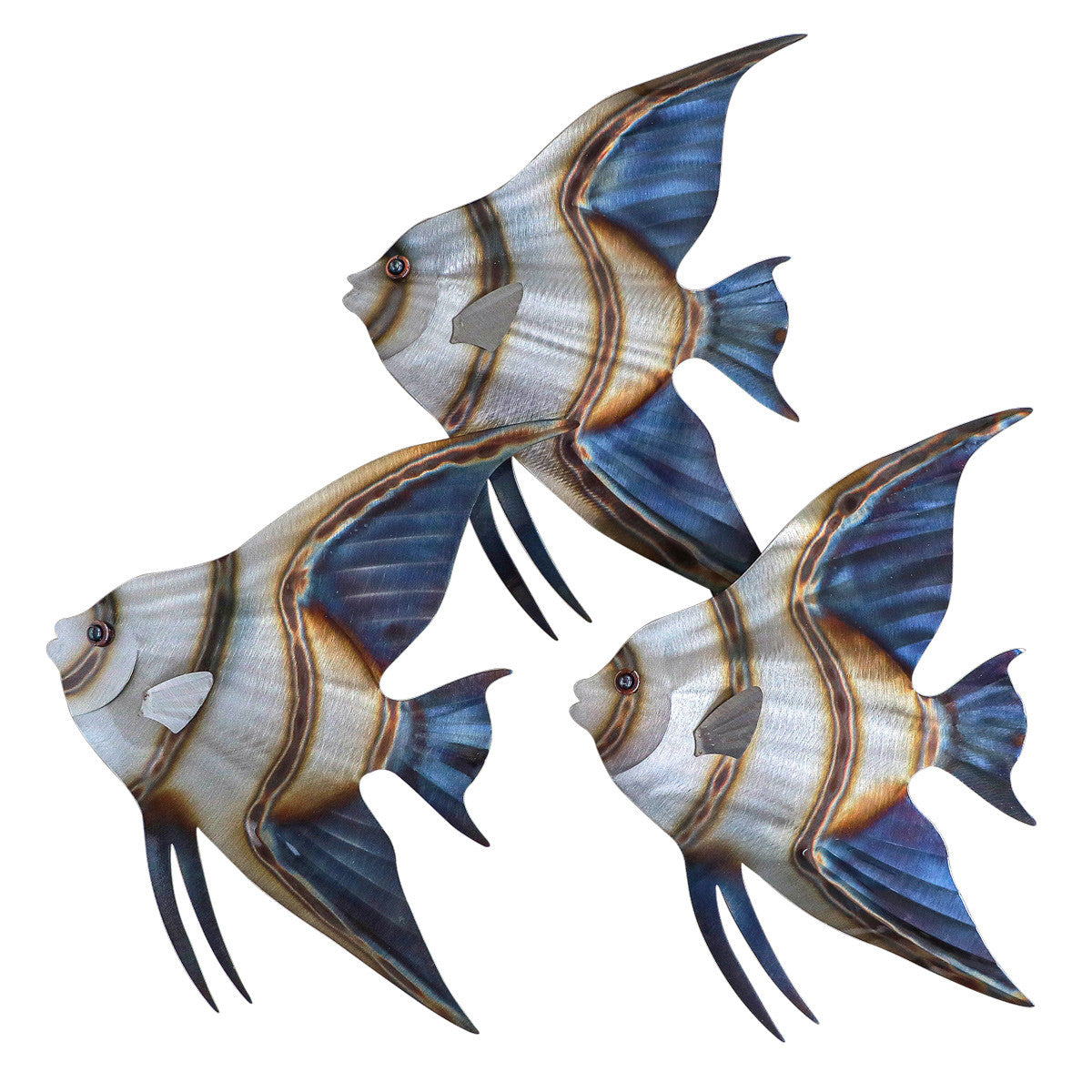 Angelfish Trio Metal Wall Art