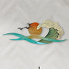 Sunset Waves Metal Wall Art