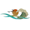 Sunset Waves Metal Wall Art