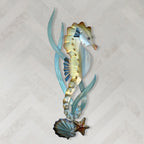 Seahorse Garden Metal Wall Art