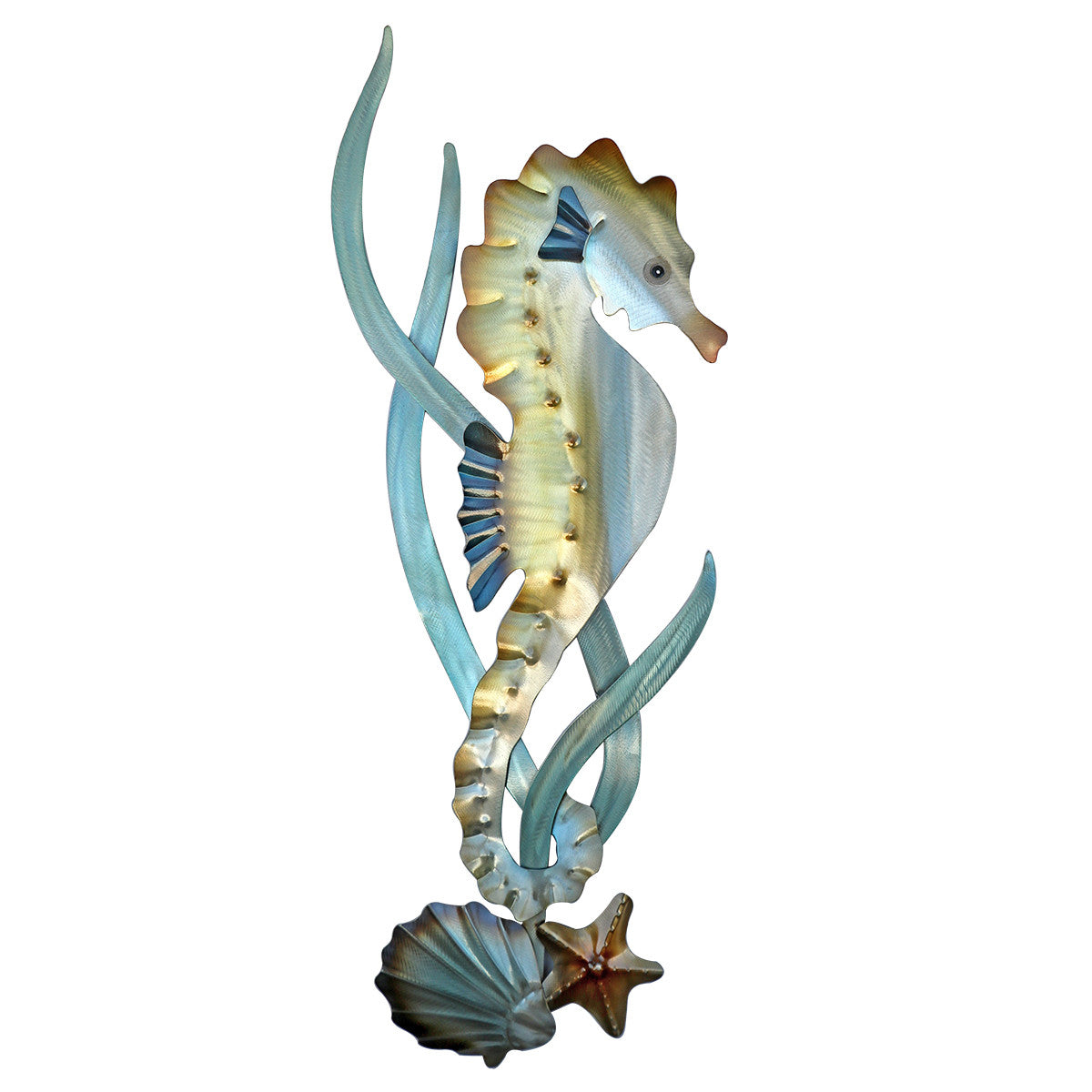 Seahorse Garden Metal Wall Art