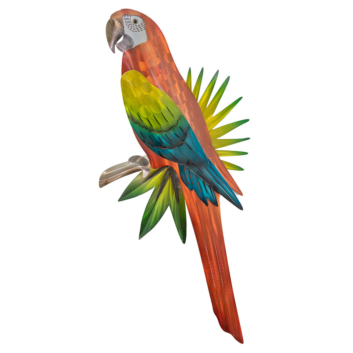 Tropical Parrot Wall Art - Red