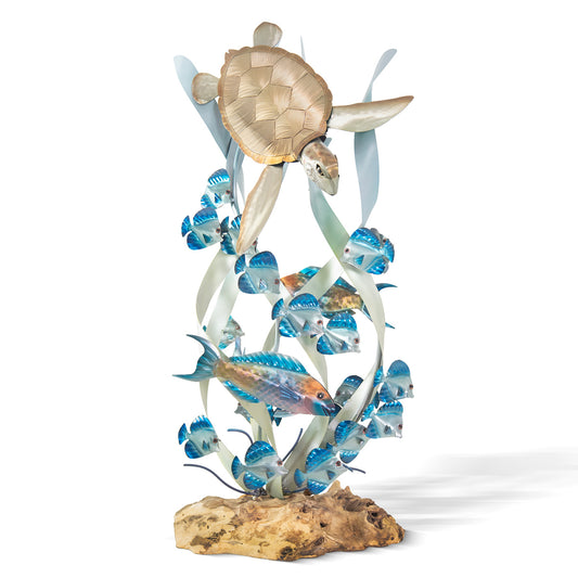 Turtle Chase Sculpture - OUT OF STOCK UNTIL 08/24/2026