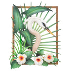 Tropical Heron Metal Wall Art - OVERSTOCK