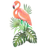 Tropical Flamingo Metal Wall Art