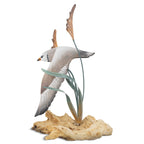 Coastal Piping Plover Shorebird Driftwood Sculpture