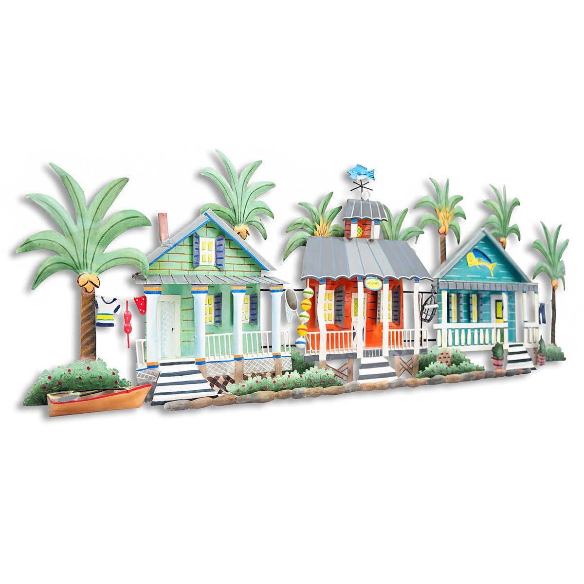 Tropical Village Wall Art