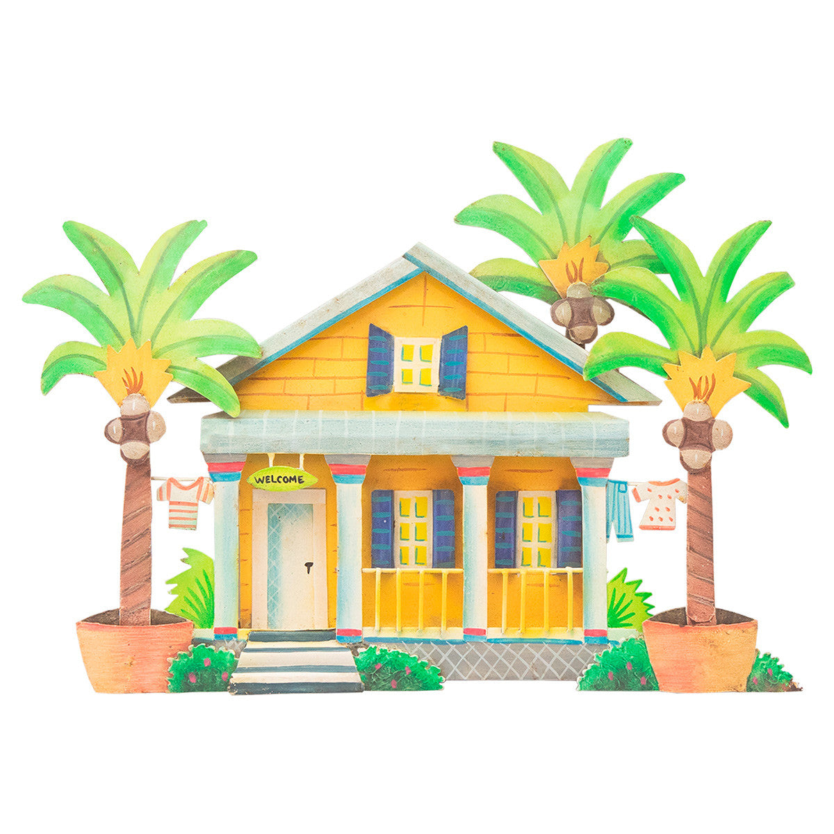 Island Home Wall Art - Yellow