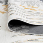 Palm Island Gray & Gold Indoor/Outdoor Rug - 8 x 10