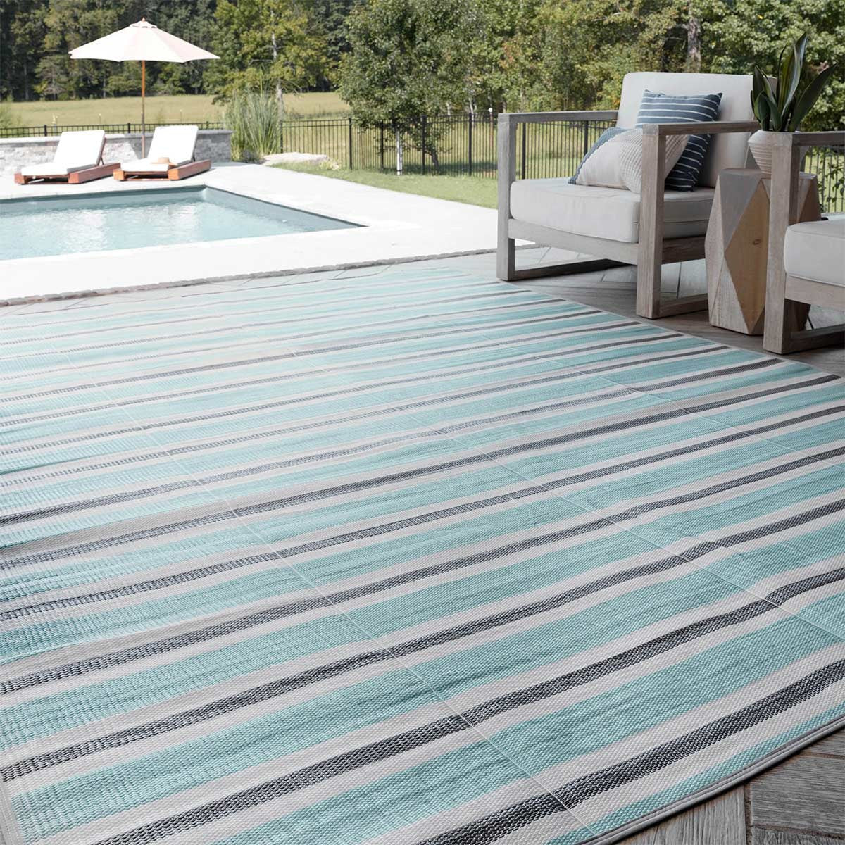 Ocean Cay Indoor/Outdoor Utility Mat - 4 x 6