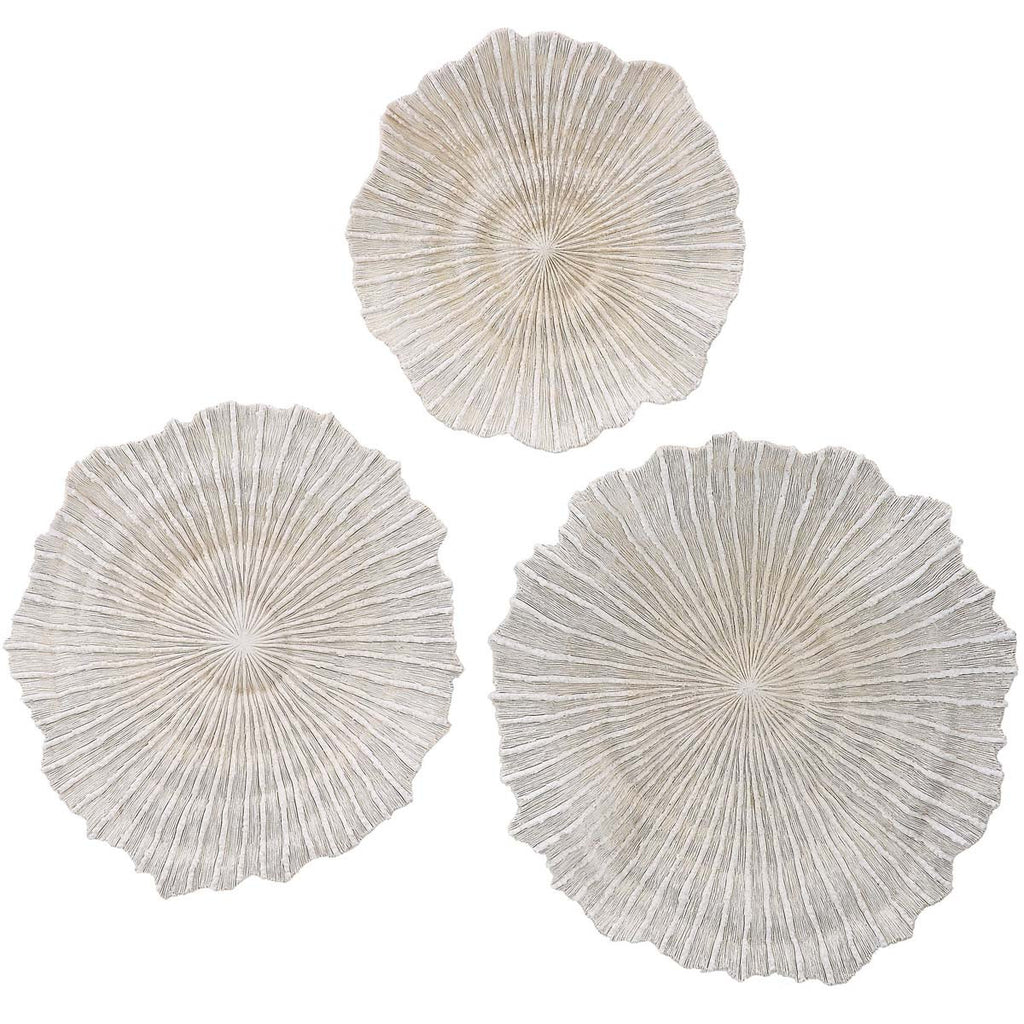 Oceans Coral Wall Art - Set of 3