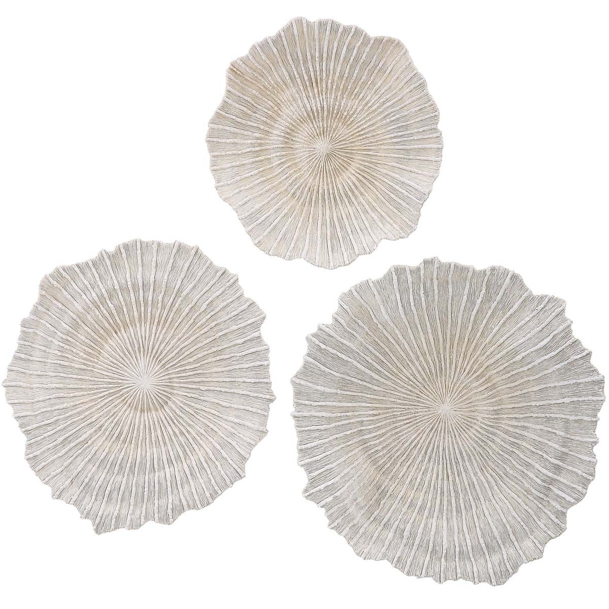 Oceans Coral Wall Art - Set of 3