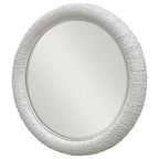 Key Largo Round Mirror - White