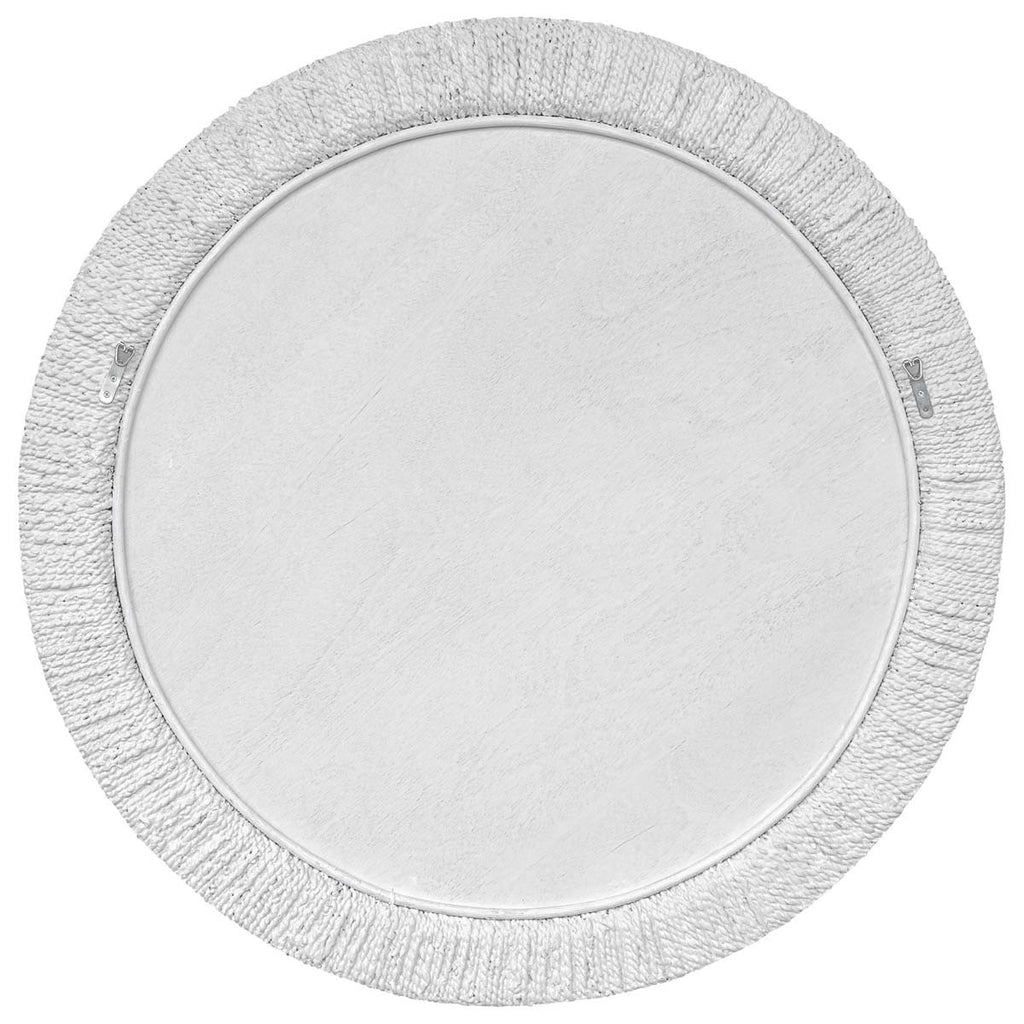 Key Largo Round Mirror - White