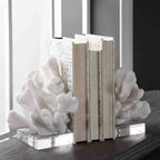 White Coral Bookends - Set of 2 - OVERSTOCK