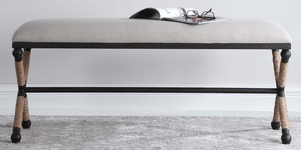 Fishermans Cove Cream Bench - Large