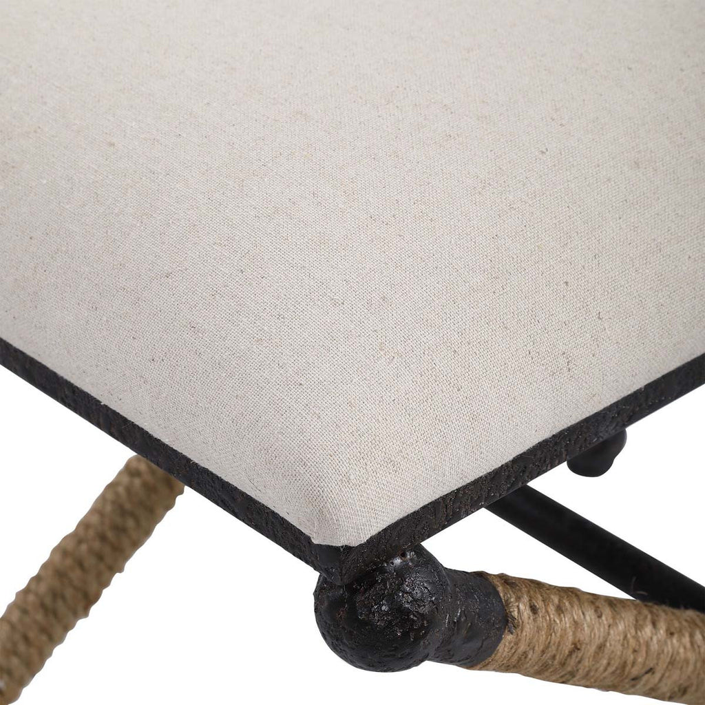 Fishermans Cove Cream Bench - Small
