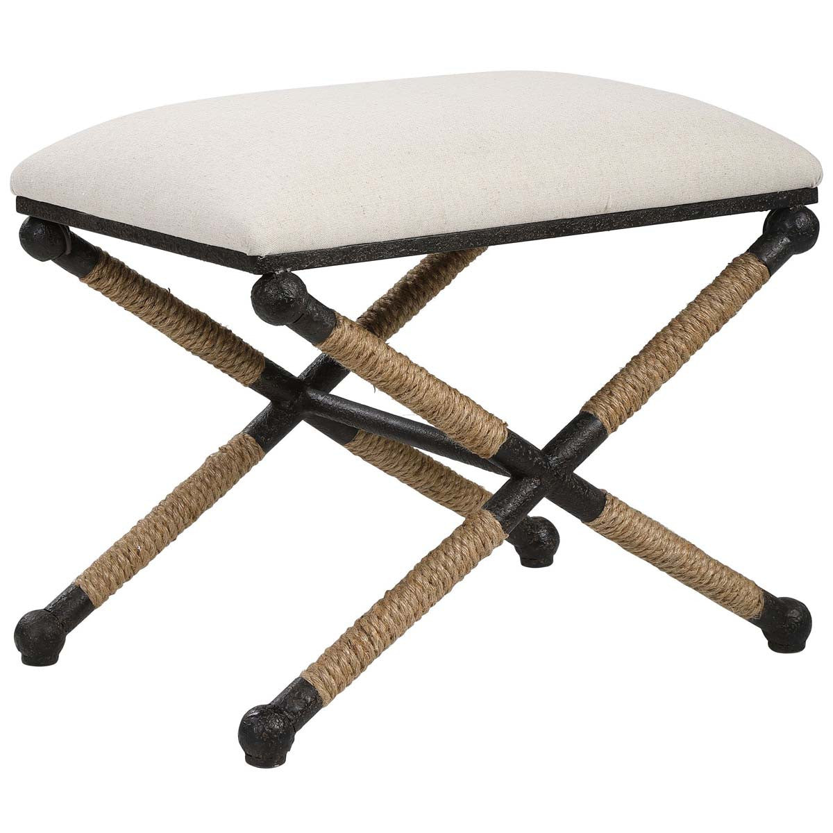 Fishermans Cove Cream Bench - Small