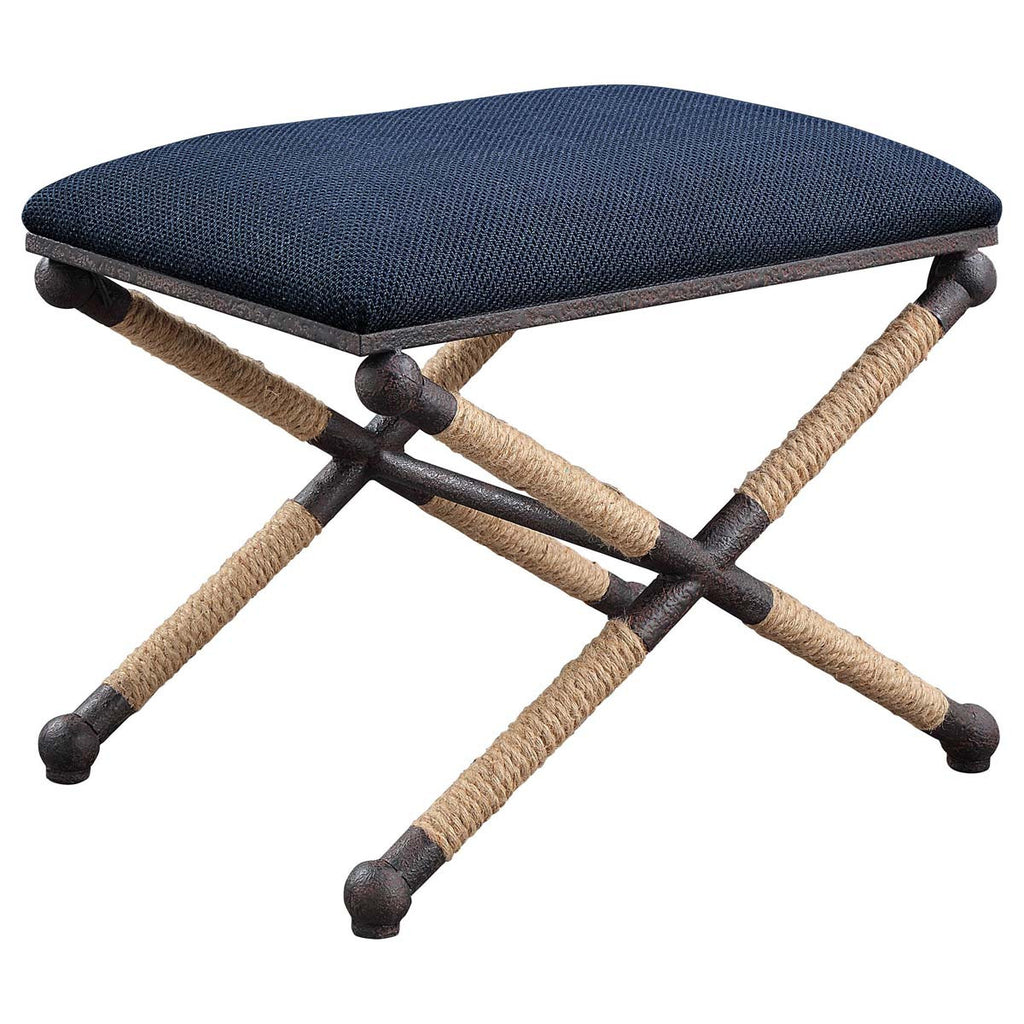 Fishermans Cove Navy Bench - Small