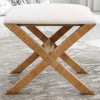 Nautical Rattan Bench