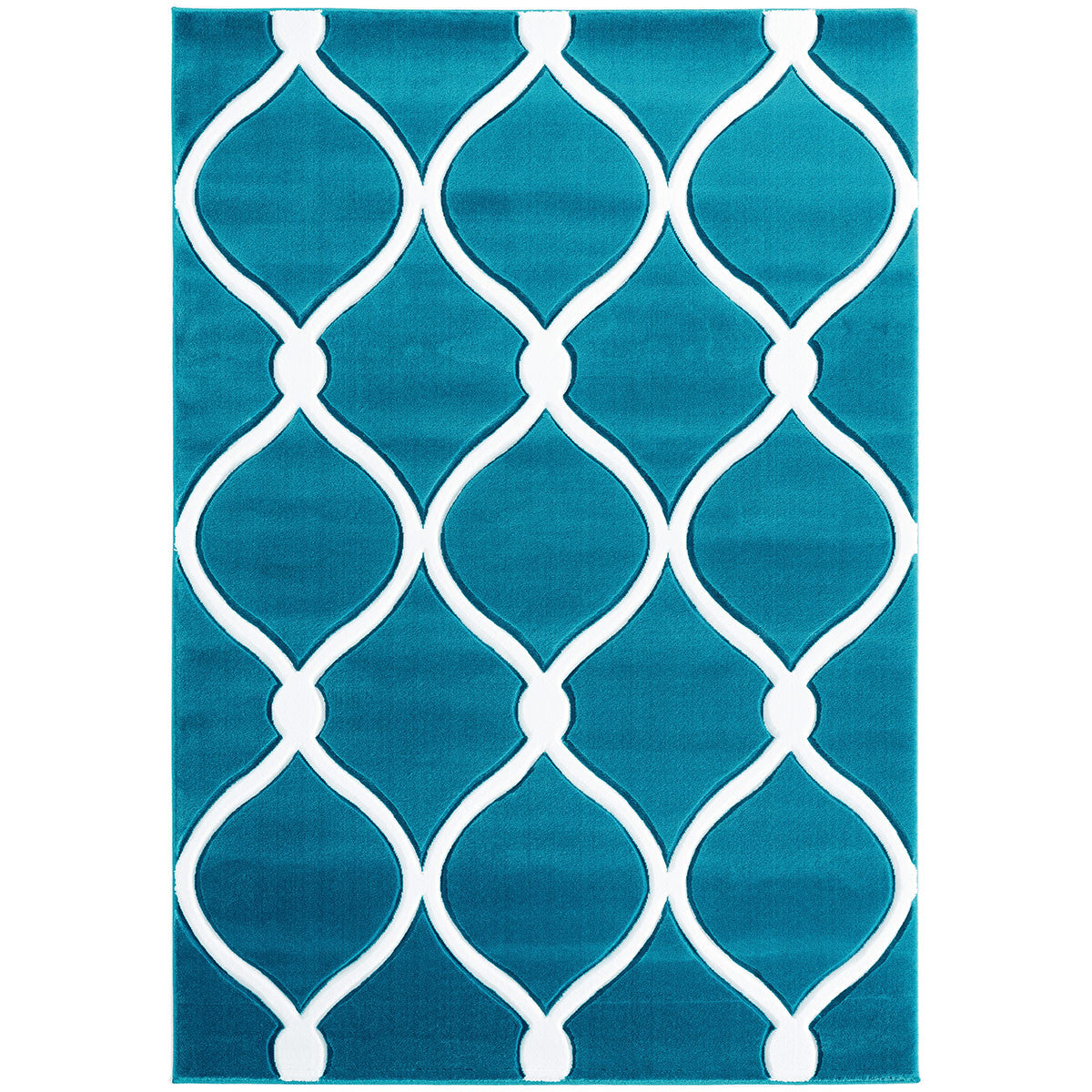Turquoise Net Rug - 8 x 11