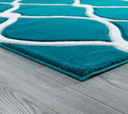 Turquoise Net Rug - 8 x 11
