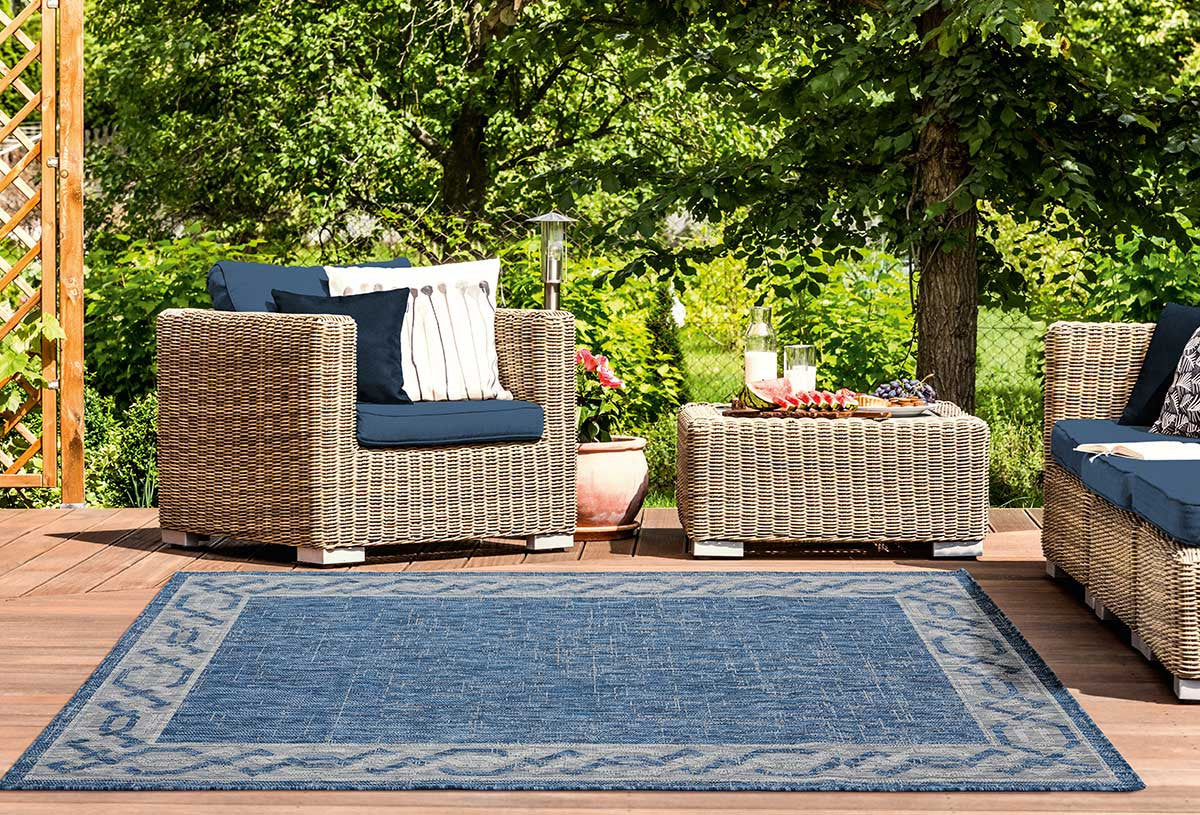 Charlotte Blue Rug - 8 x 11 - OUT OF STOCK UNTIL 09/14/2026