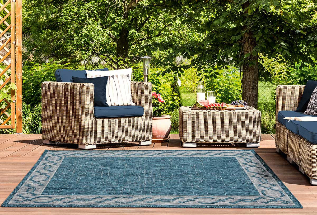 Charlotte Aqua Rug - 5 x 8 - OUT OF STOCK UNTIL 09/14/2026