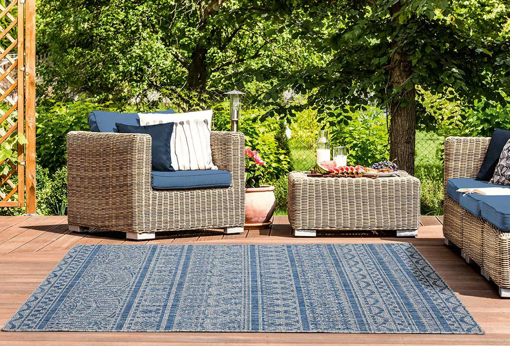 Charleston Blue Rug - 8 x 11 - OUT OF STOCK UNTIL 08/27/2026
