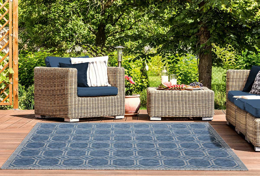 Providence Aqua Rug - 5 x 8