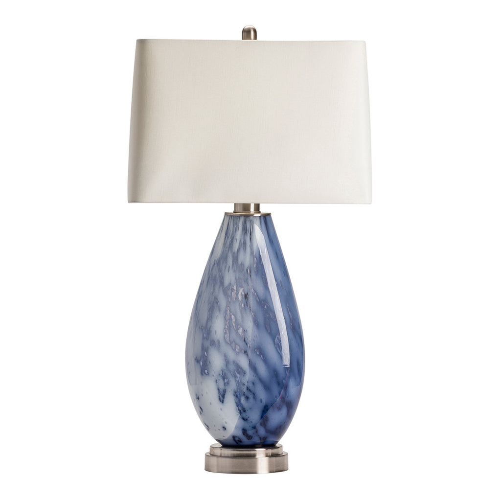 Indigo Waves Table Lamp - OVERSTOCK