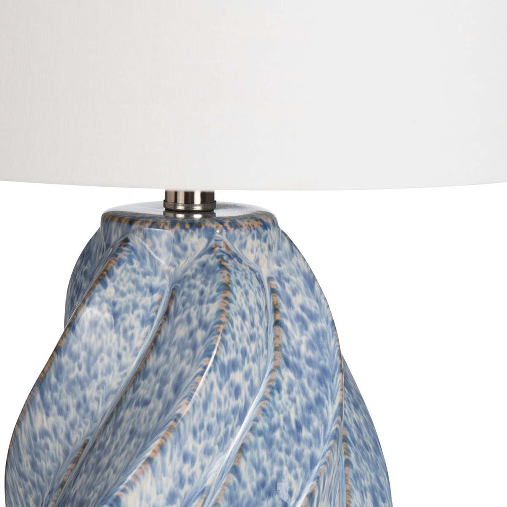 Swirling Seas Abstract Table Lamp