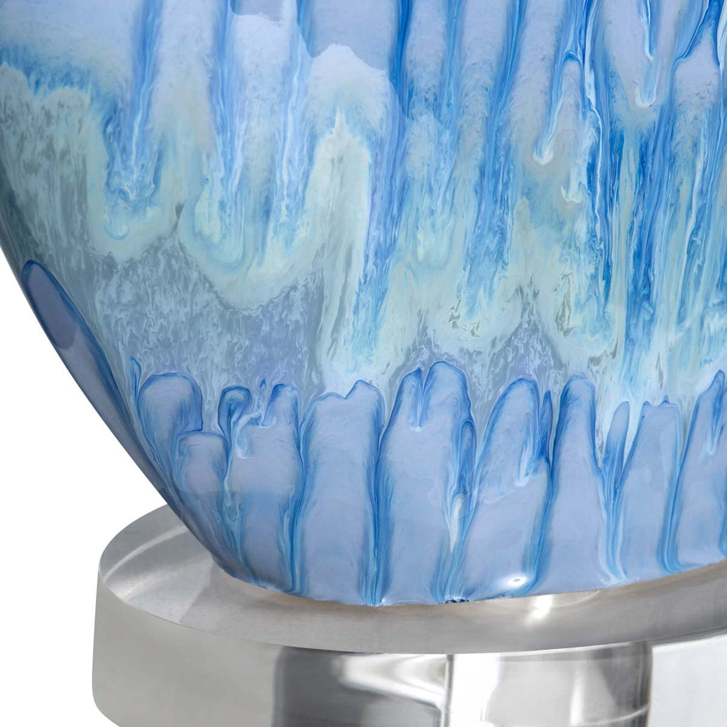 Waterfall Blues Table Lamp - Set of 2
