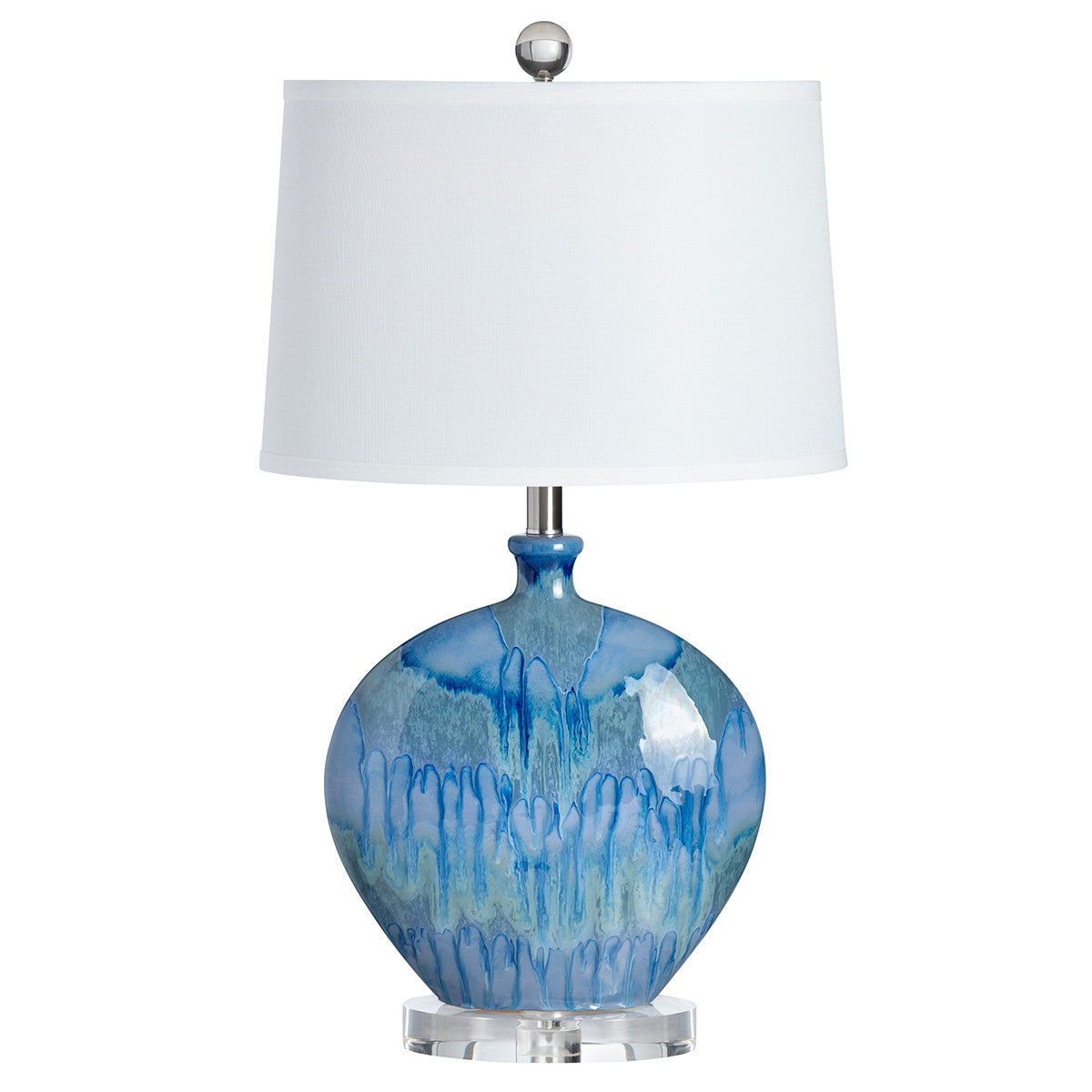 Waterfall Blues Table Lamp - Set of 2