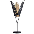 Golden Palm Fronds Table Torchiere Lamp