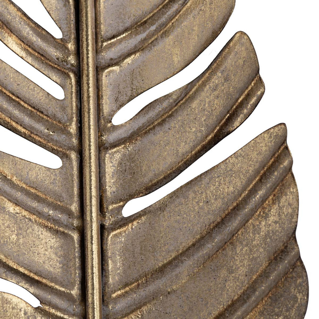 Golden Palm Fronds Table Torchiere Lamp