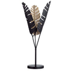 Golden Palm Fronds Table Torchiere Lamp