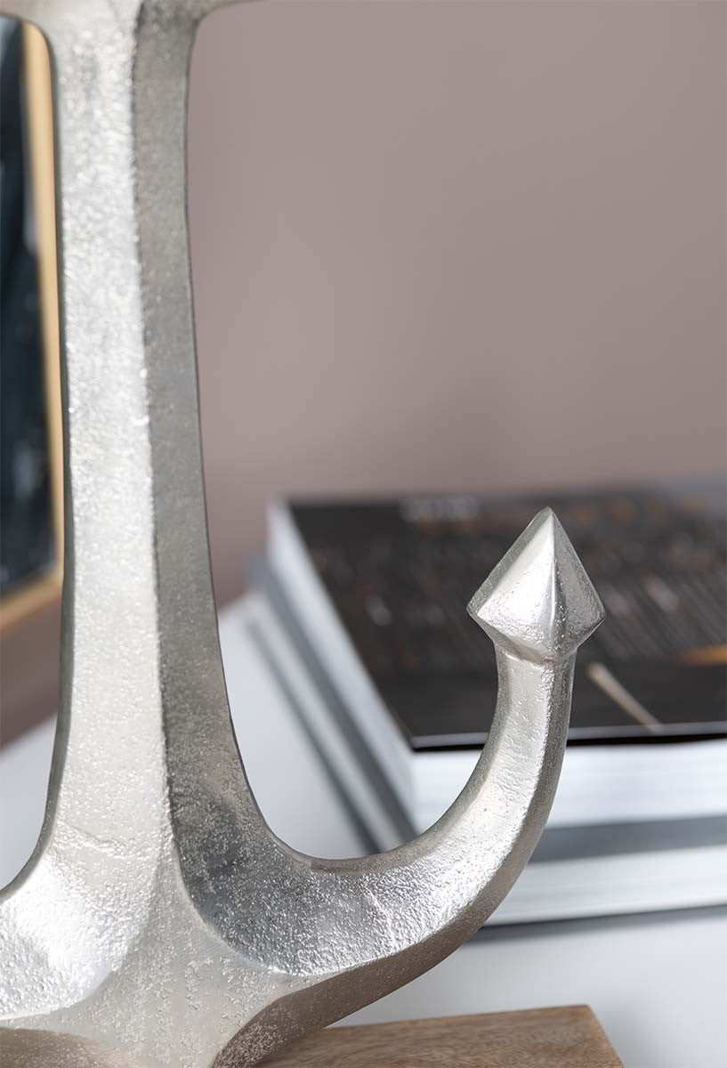 Nautical Legacy Silver Anchors - Set of 2 - OVERSTOCK