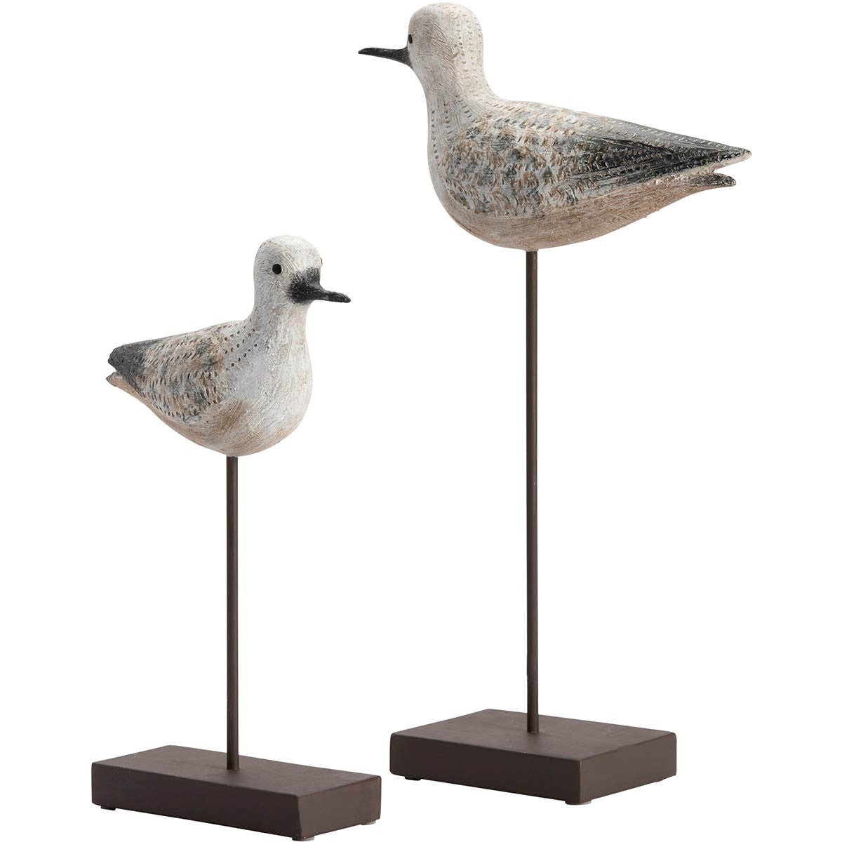Coastal Bird Statues - Set of 2