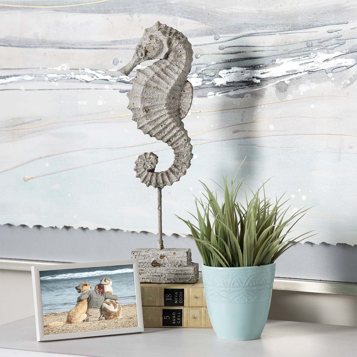 Maritime Mystic Seahorse Finials - Set of 2
