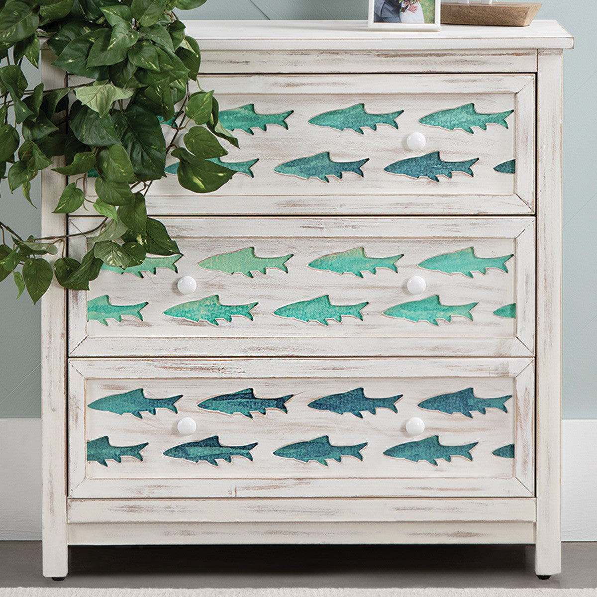Nautical Bliss White Washed Chest - OUT OF STOCK UNTIL 09/11/2026