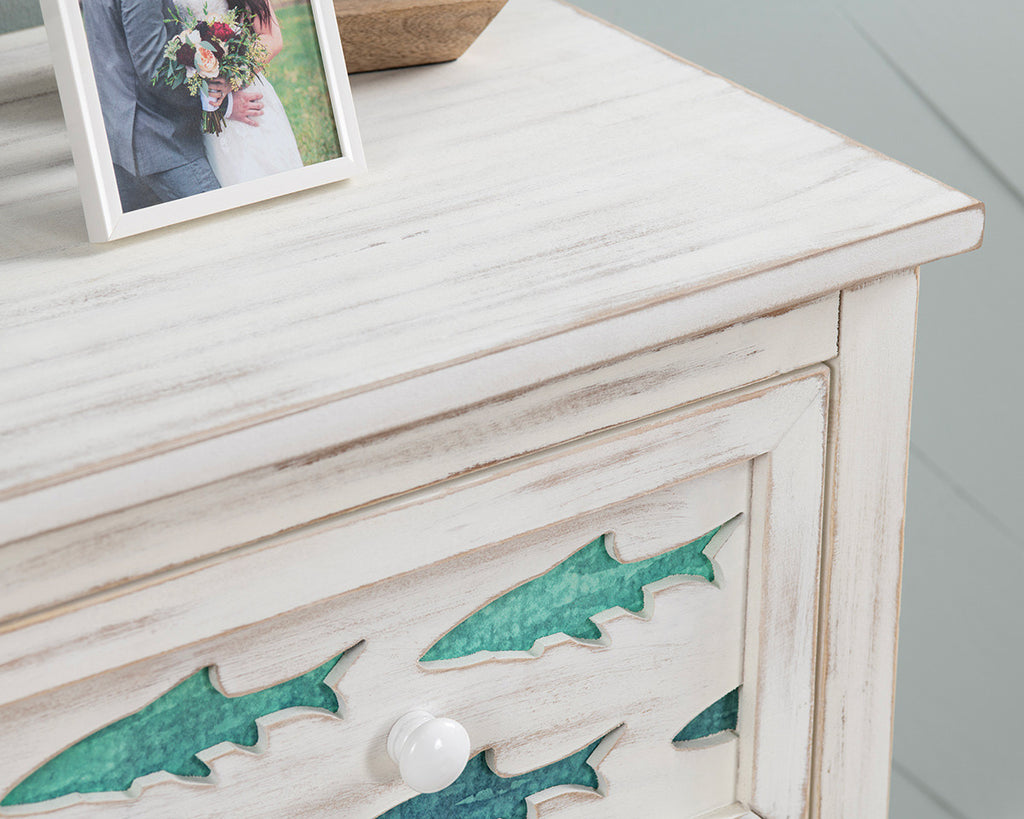 Nautical Bliss White Washed Chest - OUT OF STOCK UNTIL 09/11/2026